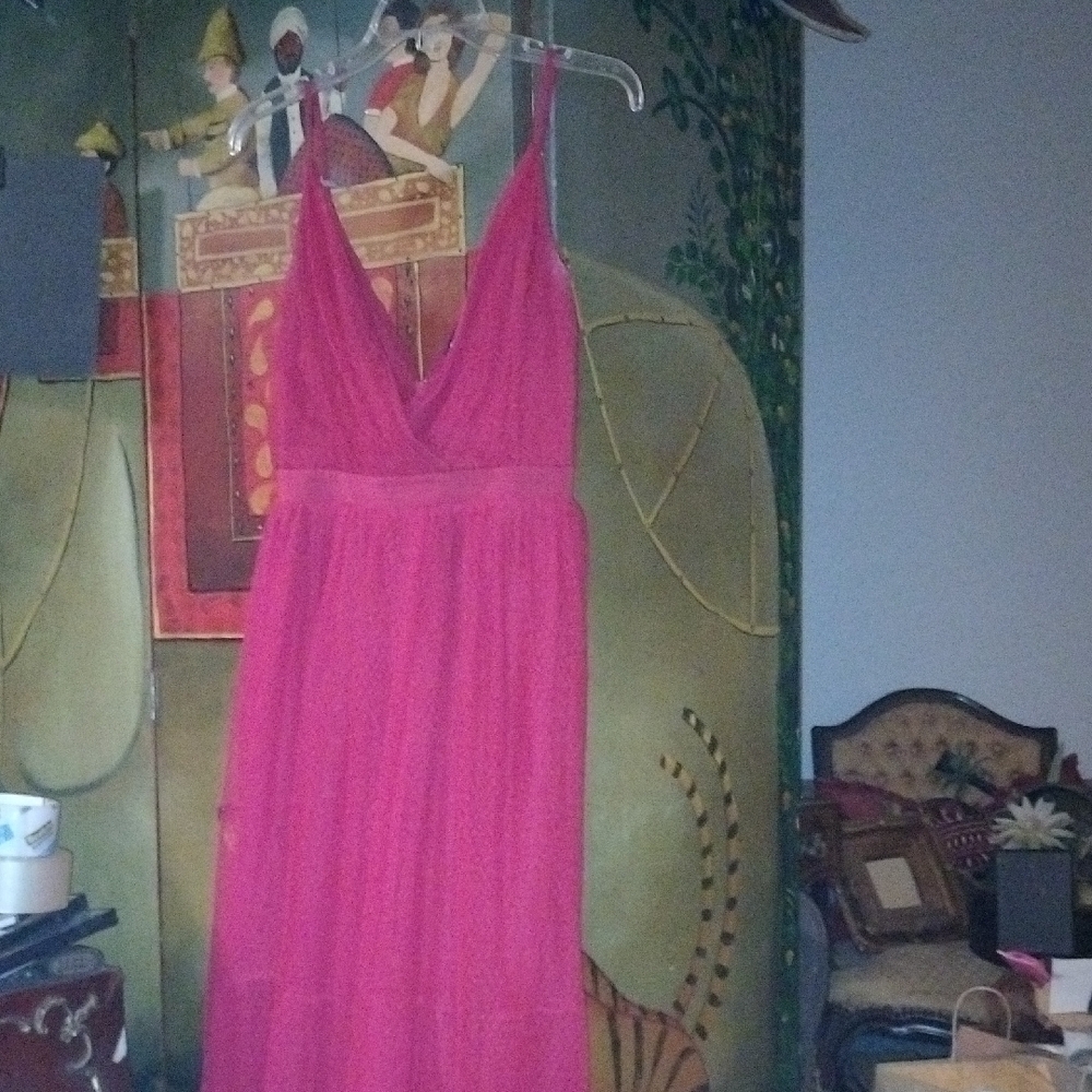Express Vibrant Red Maxi Dress - Picture 2 of 7